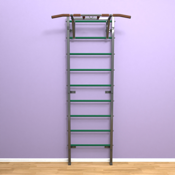 Шведская стенка "LittleSport" Pull-Up (черный*зеленый)