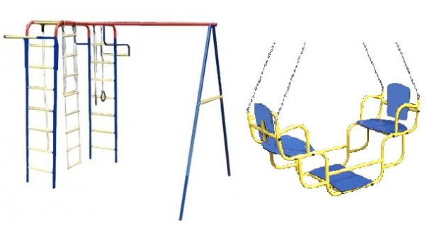 Детский спортивный комплекс для дачи Пионер "Дачный мини" (Дуэт)