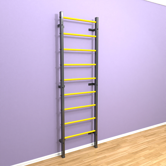 картинка Шведская стенка "LittleSport" (черный*желтый) от магазина Лазалка