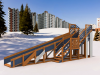 Зимняя горка "IgraGrad Snow Fox", скат 8 м мод.3