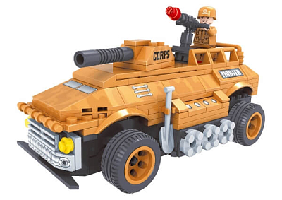 картинка Конструктор "армия" машина с д/у  (241 дет.) 20214 от магазина БэбиСпорт