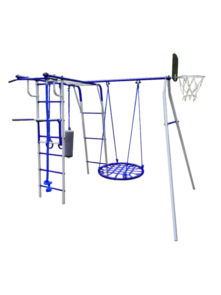 картинка Детский спортивный комплекс для дачи Пионер "Шалун" Макси (Гнездо 80М) (Серый) от магазина Лазалка