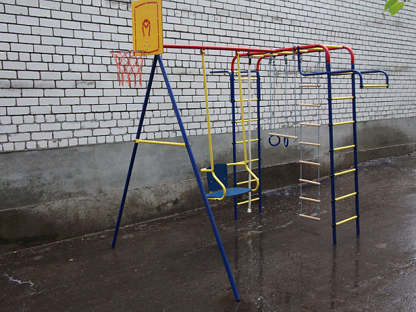 картинка Детский спортивный комплекс для дачи Пионер "Дачный мини" (ТК2) от магазина Лазалка