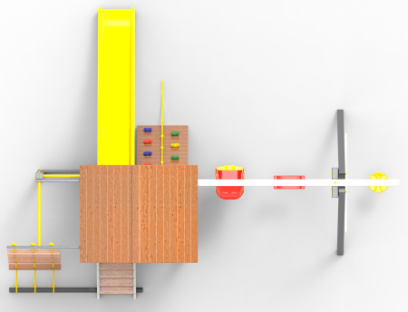 Детская площадка Пикник "Ультра" с турником и шведской стенкой