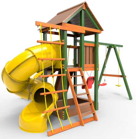 Детская площадка Пикник "Вега Д" с винтовой трубой