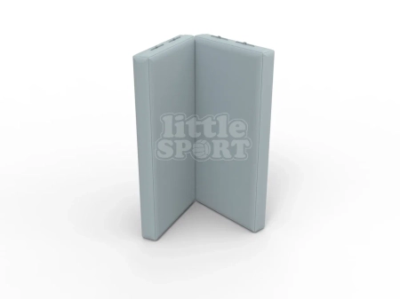 картинка Мат кожзам LittleSport (100х100х10см) складной в 2 сложения серый от магазина Лазалка