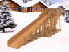 Зимняя горка "IgraGrad Snow Fox", скат 10м