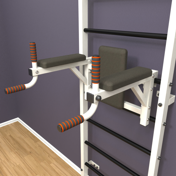 картинка Шведская стенка «LittleSport» White Long 2.0 черные ступени от магазина Лазалка