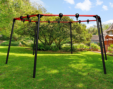 Уличные качели Sv Sport шестиугольник (высота 2.5м / диаметр 6.7м) УК200