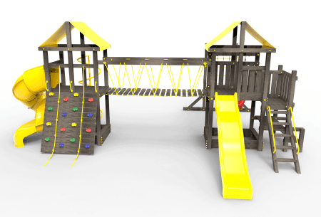 Детская площадка Пикник "Блэк" Кракен с винтовой трубой