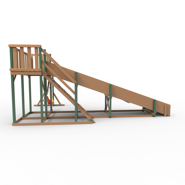 Детская площадка - деревянная горка Пикник "Зима №3" Форест с рукоходом