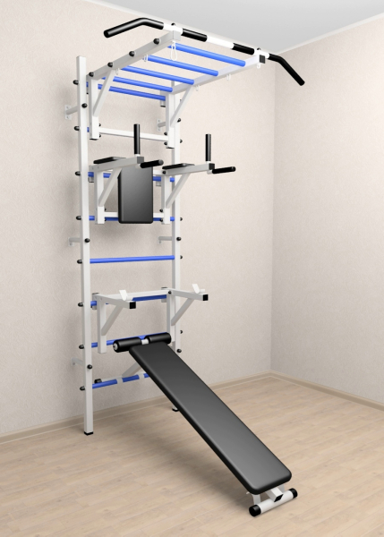 Шведская стенка Sv Sport 526 (Турник рукоход/Брусья/Стойка/Скамья)